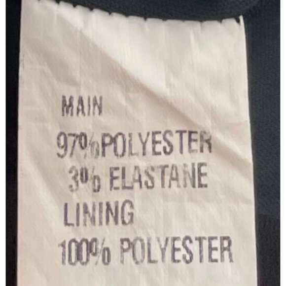 Women's Size 8 Black Shift Dress W/ Ruffle Sleeves - Picture 4 of 4